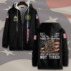 US Army, E 6 Army Specialist - Zip Hoodie
