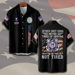 US Coast Guard, Honoring All Who Served - Short Sleeve Button Shirt