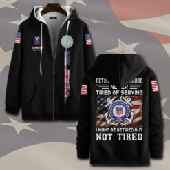 US Coast Guard, Honor The Fallen - Zip Hoodie