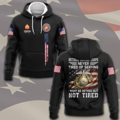 US Marine Corps, Honor, Duty, Service - Hoodie