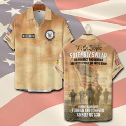 US Navy, E 5 Gold - Short Sleeve Button Shirt