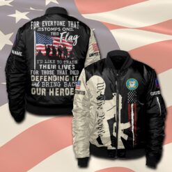 US Coast Guard, E 6 Gold - Bomber Jacket