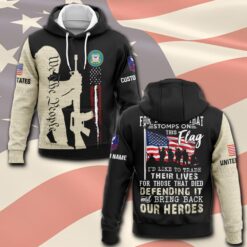 US Coast Guard, E 3 White - Hoodie