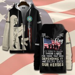 US Coast Guard, E 6 Gold - Zip Hoodie