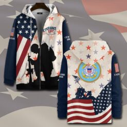 US Coast Guard, Honor The Fallen - Zip Hoodie
