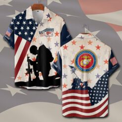 US Marine Corps, Once A Marine, Always A Marine - Short Sleeve Button Shirt