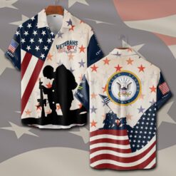 US Navy, The Sea is Ours - Short Sleeve Button Shirt