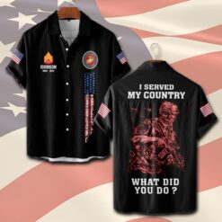 US Marine Corps, E 5 Marines Sergeant - Short Sleeve Button Shirt