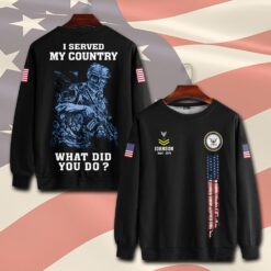 US Navy, E 8 Gold - Sweatshirt