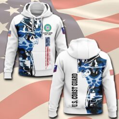 US Coast Guard, E 2 White - Hoodie