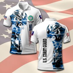 US Coast Guard, E 6 Red - Polo Shirt