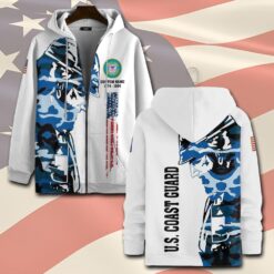 US Coast Guard, Served With Pride - Zip Hoodie