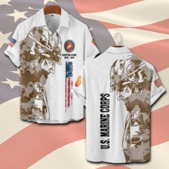 US Marine Corps, E 3 Marines Lance Corporal - Short Sleeve Button Shirt