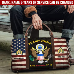 US Army, Freedom Isn't Free - Travel Bag - Size L: 20.4 x 9.4 x 10.2 inches