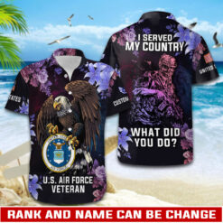 US Air Force , American By Birth, Veteran By Choice - Hawaii Shirt
