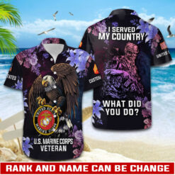 US Marine Corps, O 4 Marines Major - Hawaii Shirt