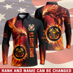 US Coast Guard, Proud To Have Served - Long Sleeve Polo Shirt