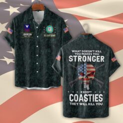 US Coast Guard, Always Remember, Never Forget - Short Sleeve Button Shirt
