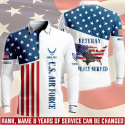 US Air Force , O 4 Air Force Major - Long Sleeve Polo Shirt