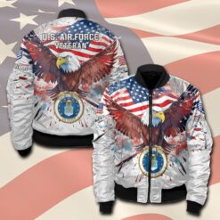 US Air Force , Honor, Duty, Service - Bomber Jacket
