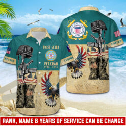 US Coast Guard, E 7 Gold - Hawaii Shirt