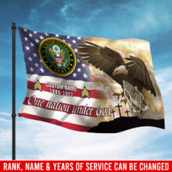 US Army, E 5 Army Specialist - Flying Flag 5×8 Feet(152×244 Cm)