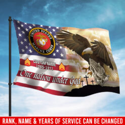 US Marine Corps, No One Fights Alone - Flying Flag 5×8 Feet(152×244 Cm)