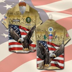 US Army, Lest We Forget - Short Sleeve Button Shirt
