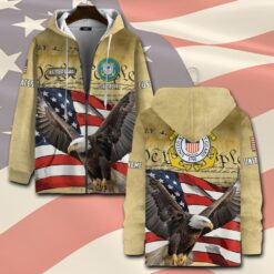 US Coast Guard, E 6 Red - Zip Hoodie