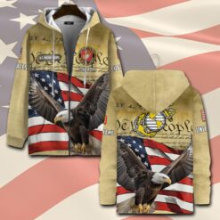 US Marine Corps, O 3 Marines Captain - Zip Hoodie