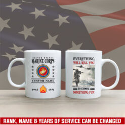 US Marine Corps, O 4 Marines Major - White Mug 11oz