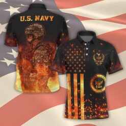 US Navy, E 3 Blue - Polo Shirt