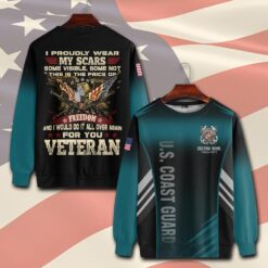 US Coast Guard, Proud Veteran - Sweatshirt