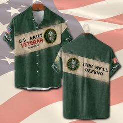 US Army, Lest We Forget - Short Sleeve Button Shirt