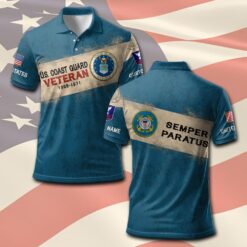 US Coast Guard, Honoring All Who Served - Polo Shirt