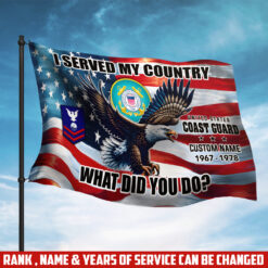 US Coast Guard, E 7 Gold - Flying Flag 3×5 Feet(90×150 Cm)