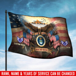 US Air Force , E 5 Air Force Staff Sergeant - Flying Flag 3×5 Feet(90×150 Cm)