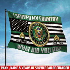 US Army, E 3 Army Private First Class - Flying Flag 3×5 Feet(90×150 Cm)