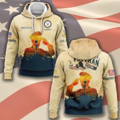 US Navy, E 9 Gold - Hoodie