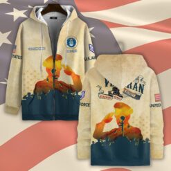 US Air Force , Life And Pride - Zip Hoodie