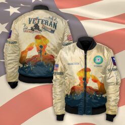 US Coast Guard, Land Of The Free, Because Of The Brave - Bomber Jacket