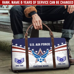 US Air Force, Proud To Have Served - Travel Bag - Size S: 18 x 8.6 x 10.2 inches