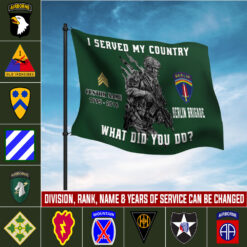 Army Division, Thank a Veteran - Flying Flag 3×5 Feet(90×150 Cm)