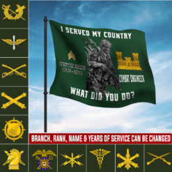 Army Branch, I Walked The Walk - Flying Flag 2×3 Feet(60×90 Cm)