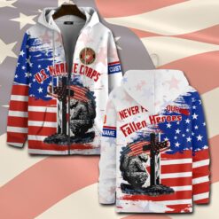 US Marine Corps, O 3 Marines Captain - Zip Hoodie