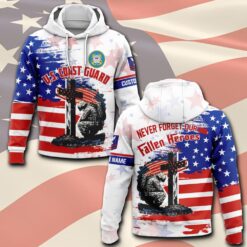 US Coast Guard, E 6 Red - Hoodie