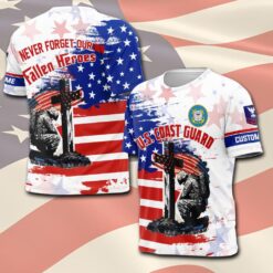 US Coast Guard, Land Of The Free, Because Of The Brave - T-Shirt