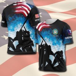 US Coast Guard, E 6 Red - T-Shirt