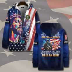 US Army, Remember - Honor - Respect - Zip Hoodie