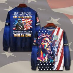 US Coast Guard, E 3 White - Sweatshirt